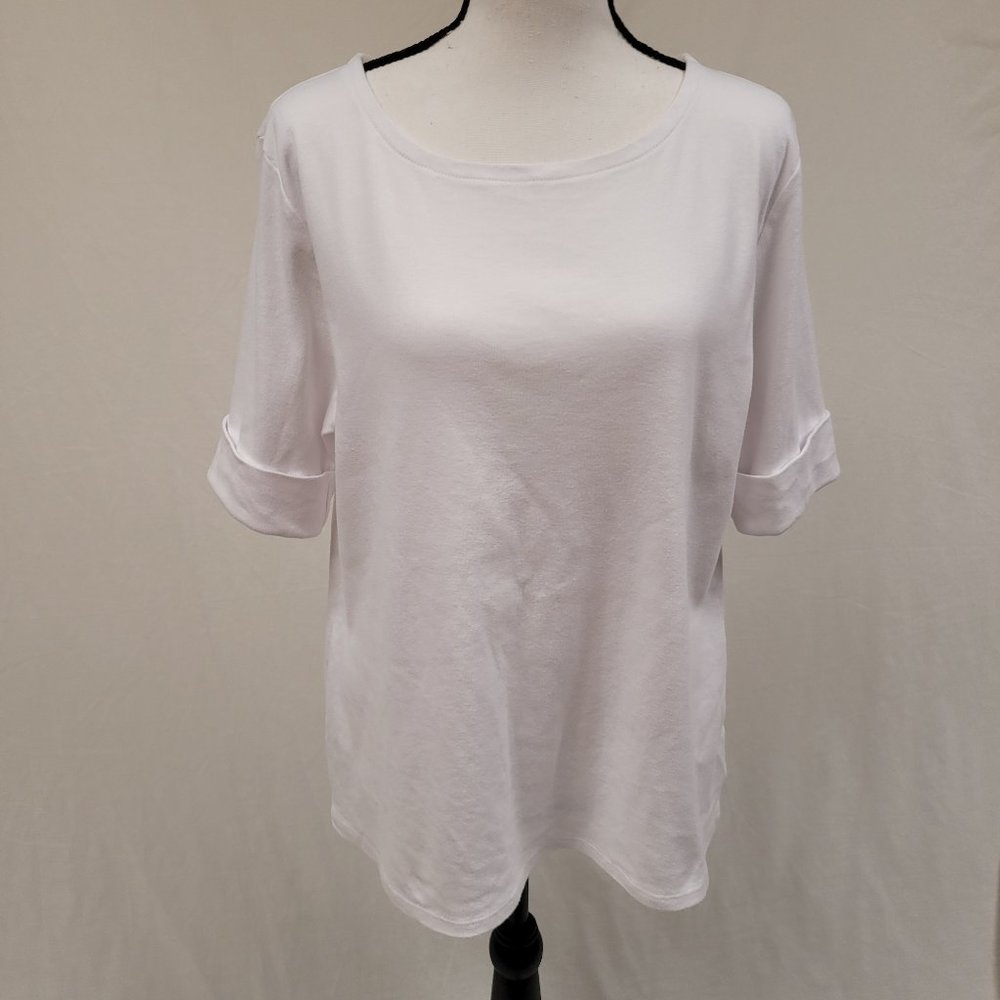 Pendleton Classic White Cotton Top XL